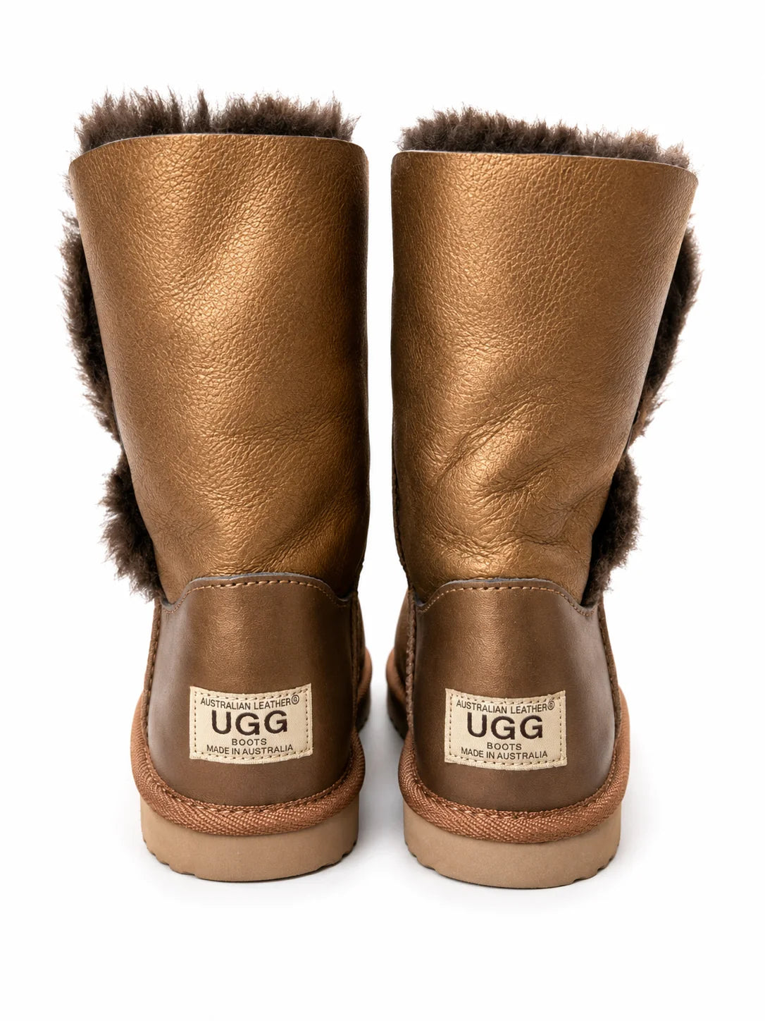 Australian Leather Ugg 1Button Classic Short - Bronze - AU7
