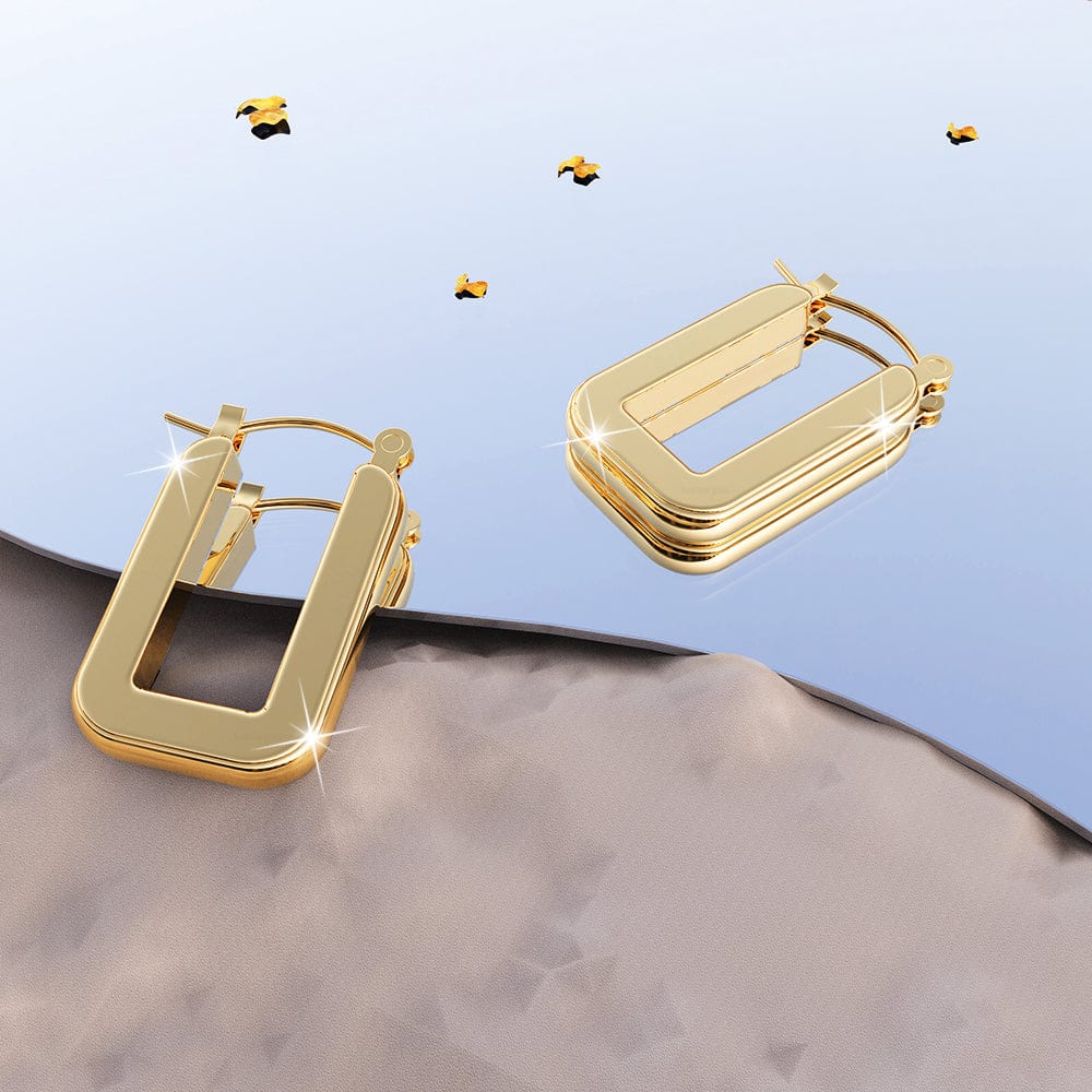 Bullion Gold Lola Hoop Gold Layered Earrings