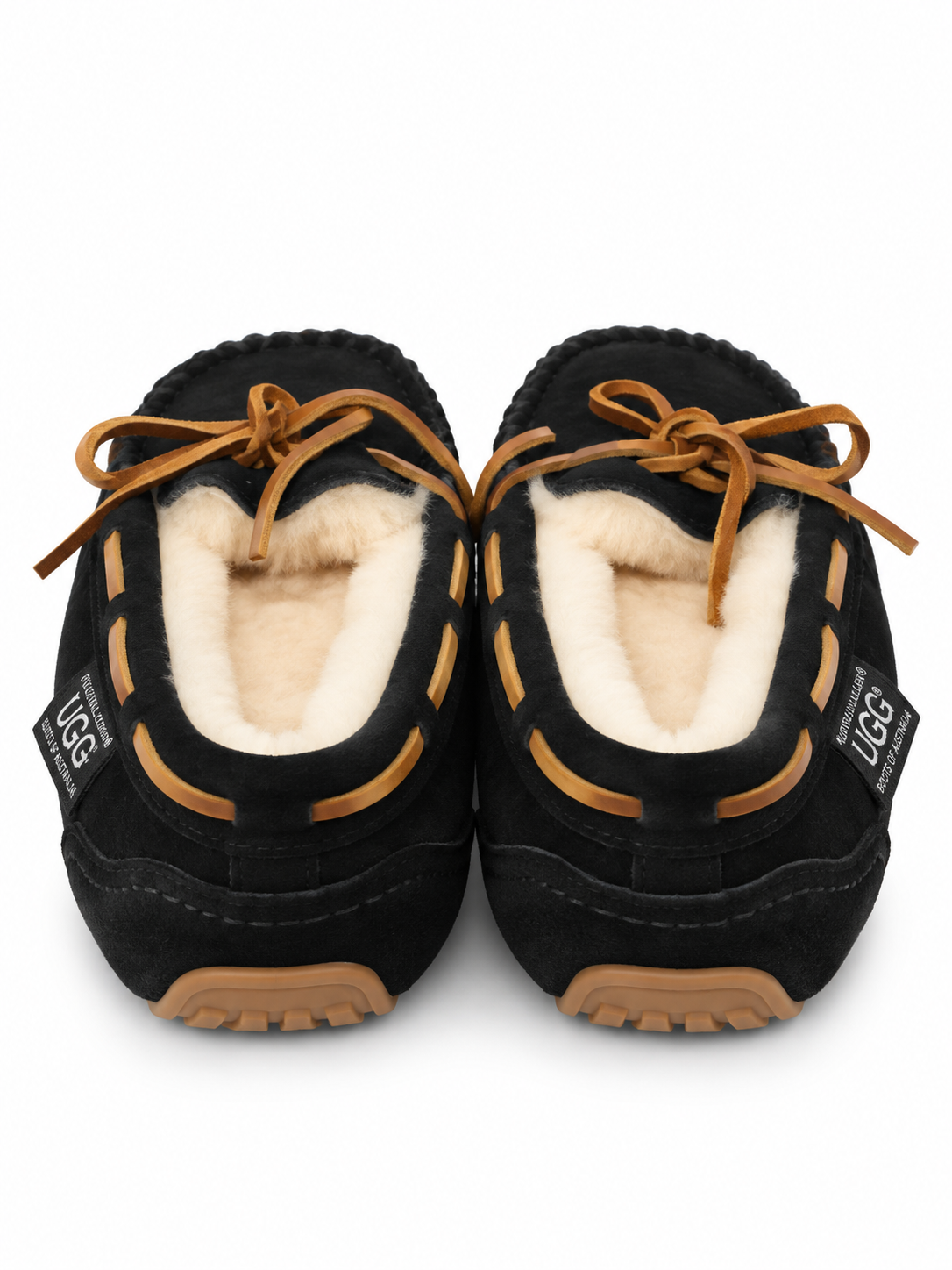 Australian Leather Ugg Moccasin - Black - AU4