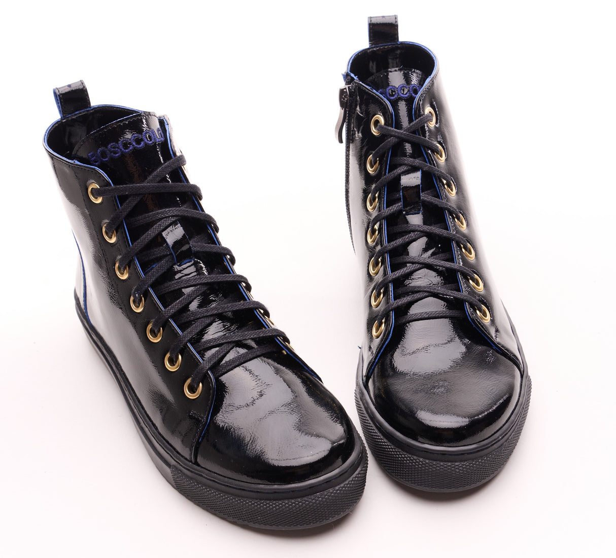 Bosccolo Womens Sneakers - Black+Blue
