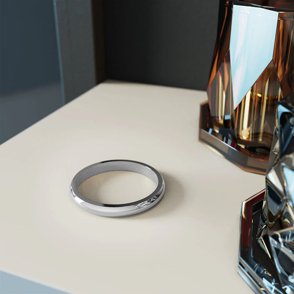 Bullion Gold Camille Minimal Stacker Ring in Silver