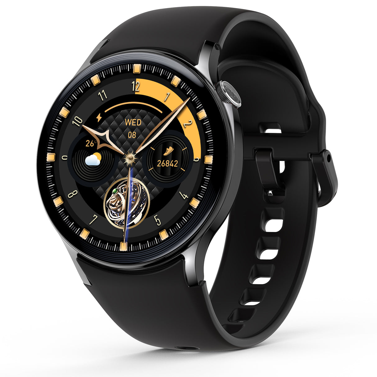 Bluetooth Smart Watch 1.43" Touch Screen Call Heart Rate Blood Pressure BT 5.3 �� Black