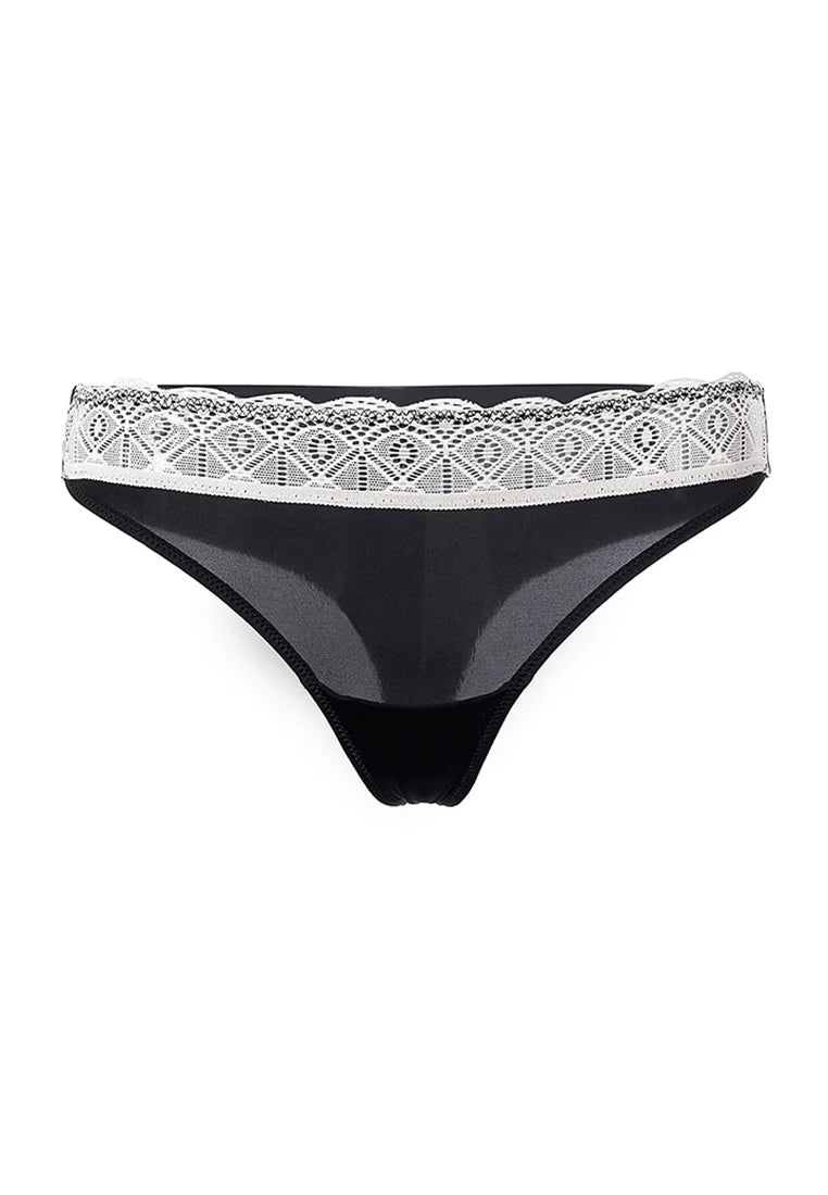 Dear Eve Lingerie French Resistance Thong - Black