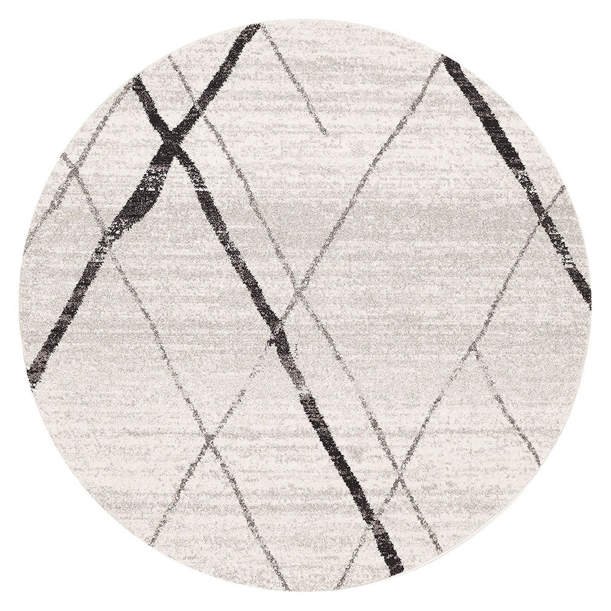 Oasis 452 Grey Round Rug