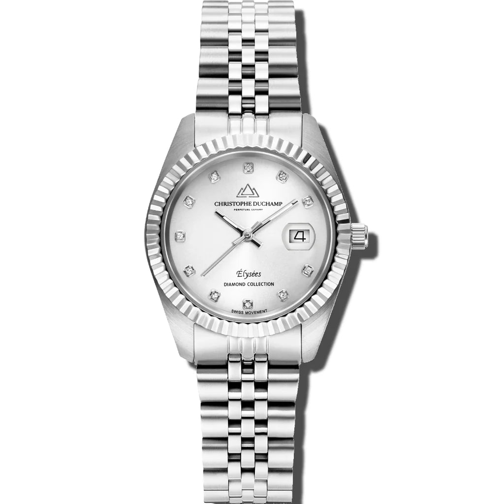 Christophe Duchamp Elysee - Silver Dial & 316L Stainless Steel Strap
