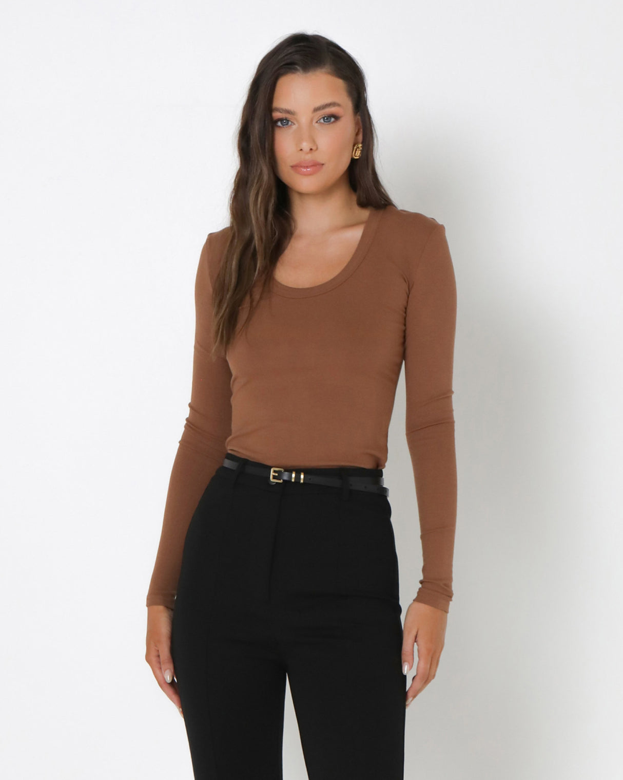Madison The Label Malani Top - Hazelnut