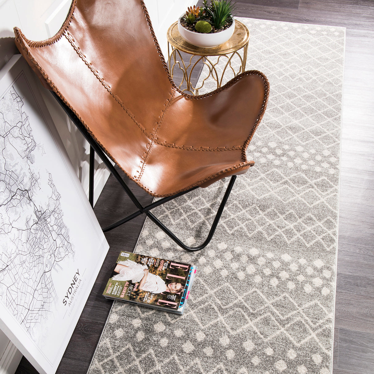 Oasis 454 Silver Runner Rug