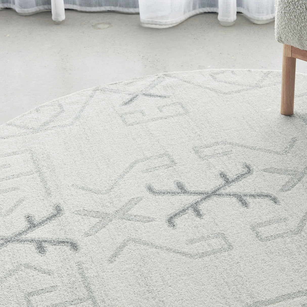Paradise Cala Grey Round Rug