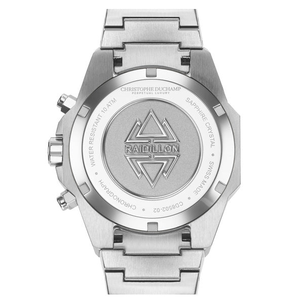Christophe Duchamp Raidillon Chrono - Black Dial & 316L Stainless Steel Strap