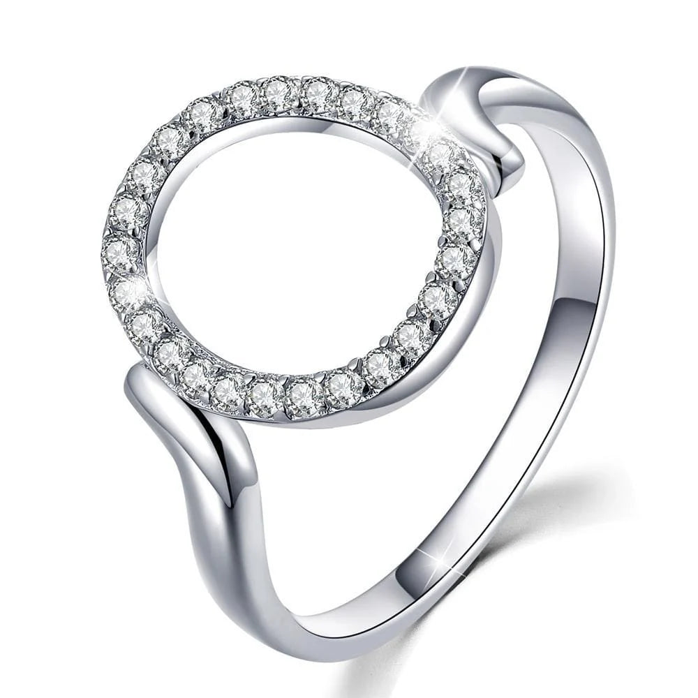 Solid 925 Sterling Silver Circle Of Fame Ring
