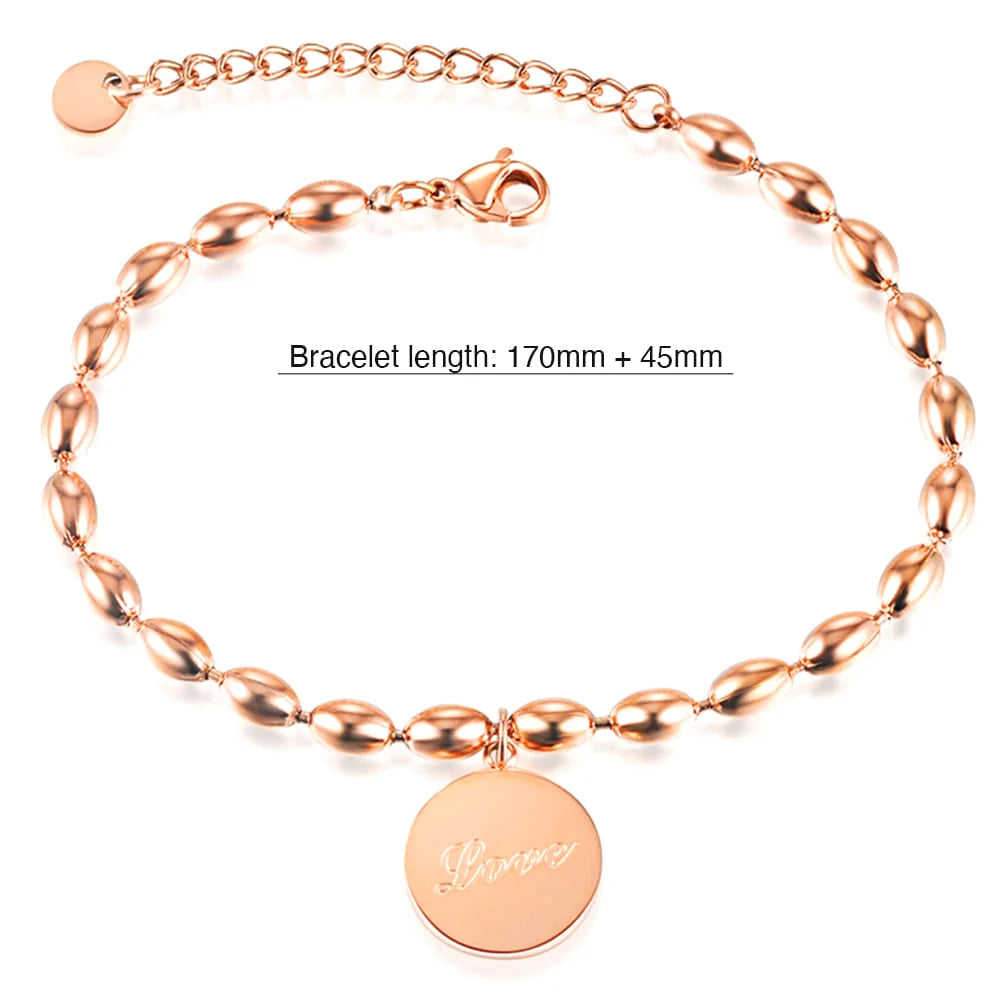 Bullion Gold Love Note Bracelet