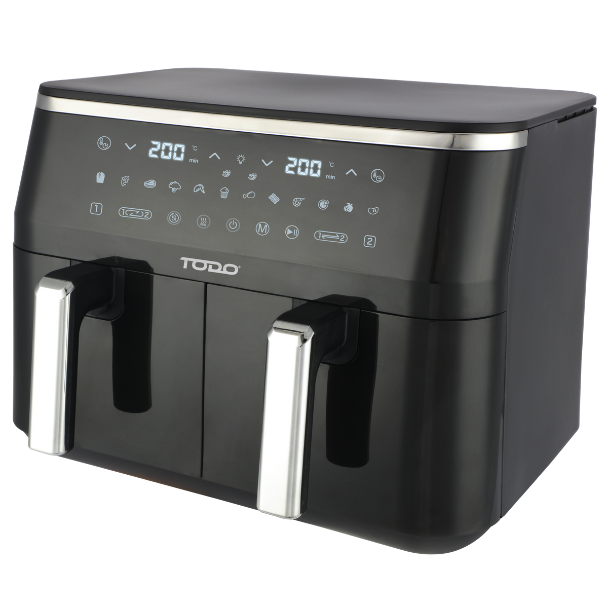 TODO 9L Air Fryer 2400W Dual Basket Digital Control Multi Function Cooker
