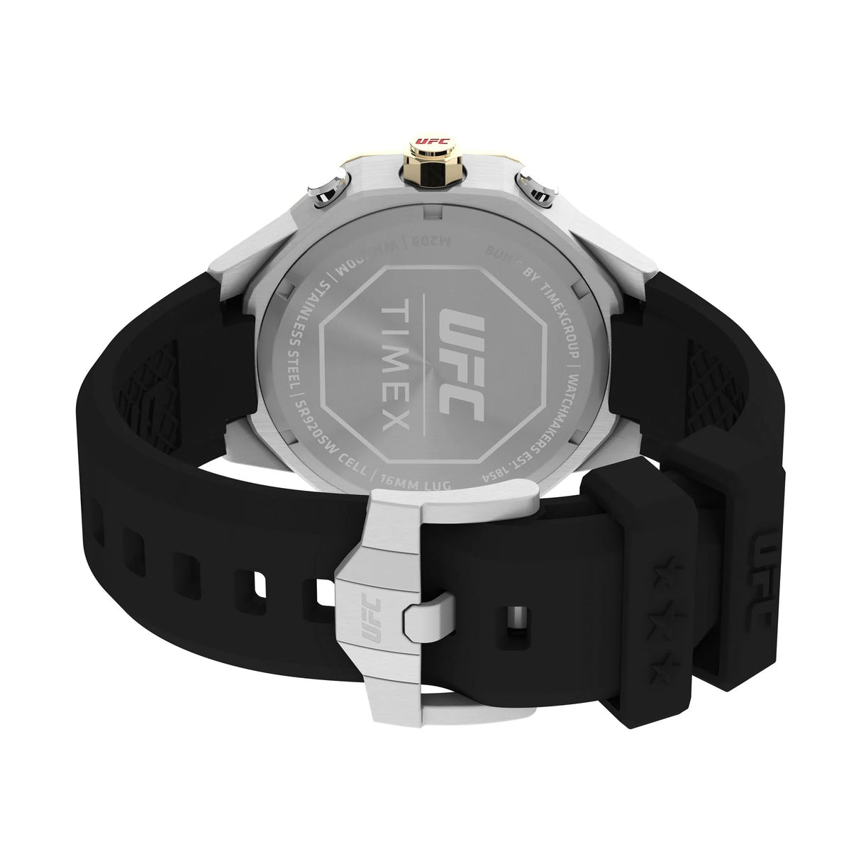 Timex UFC King Two Tone 45Mm Black Dial And Silicone Strap
