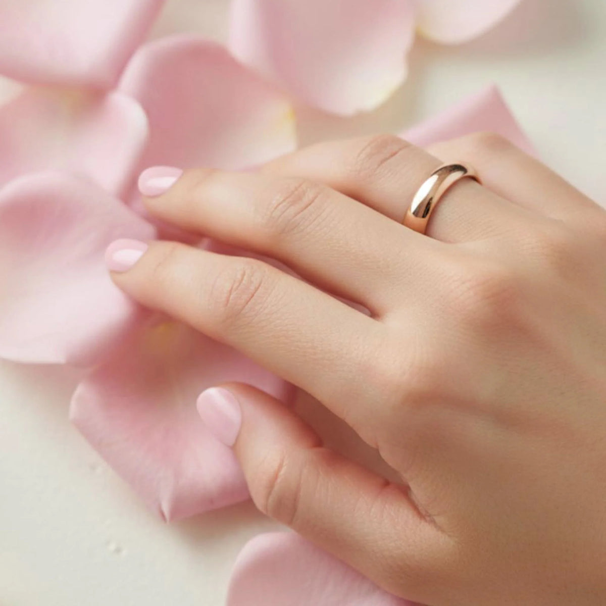 Bullion Gold Louise Minimalist Rose Gold Ring