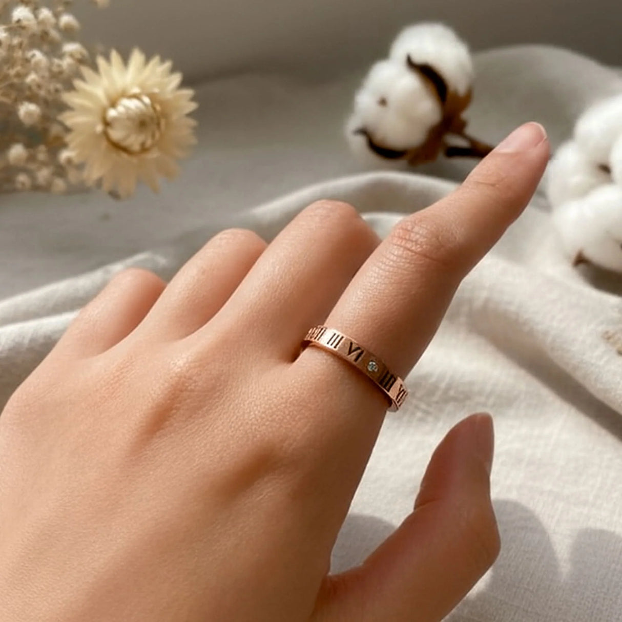 Bullion Gold Roman Reign Ring