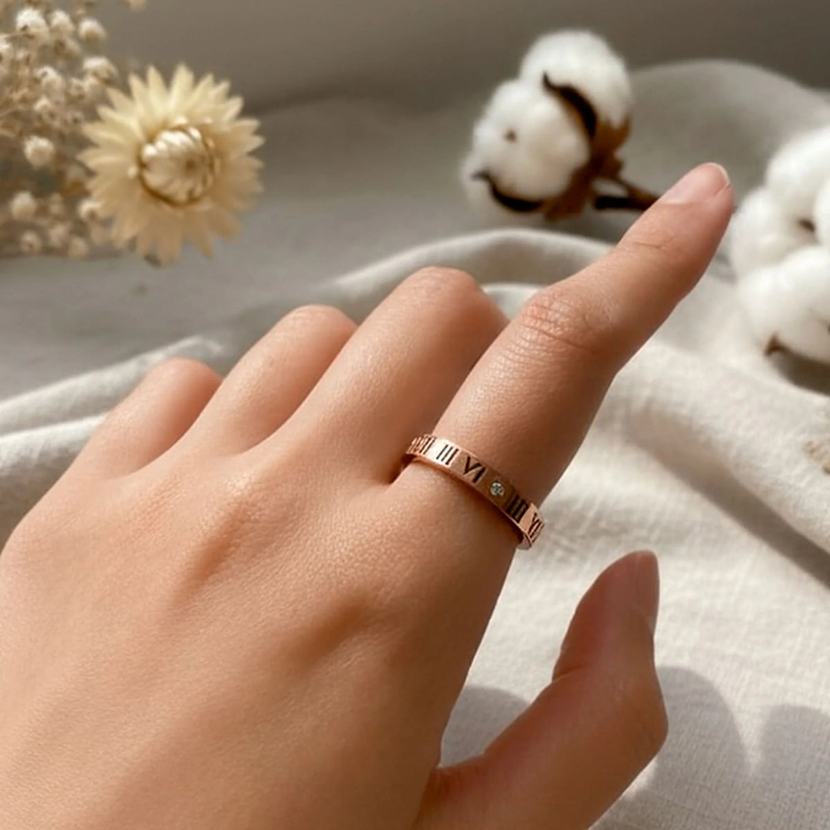 Bullion Gold Roman Reign Ring