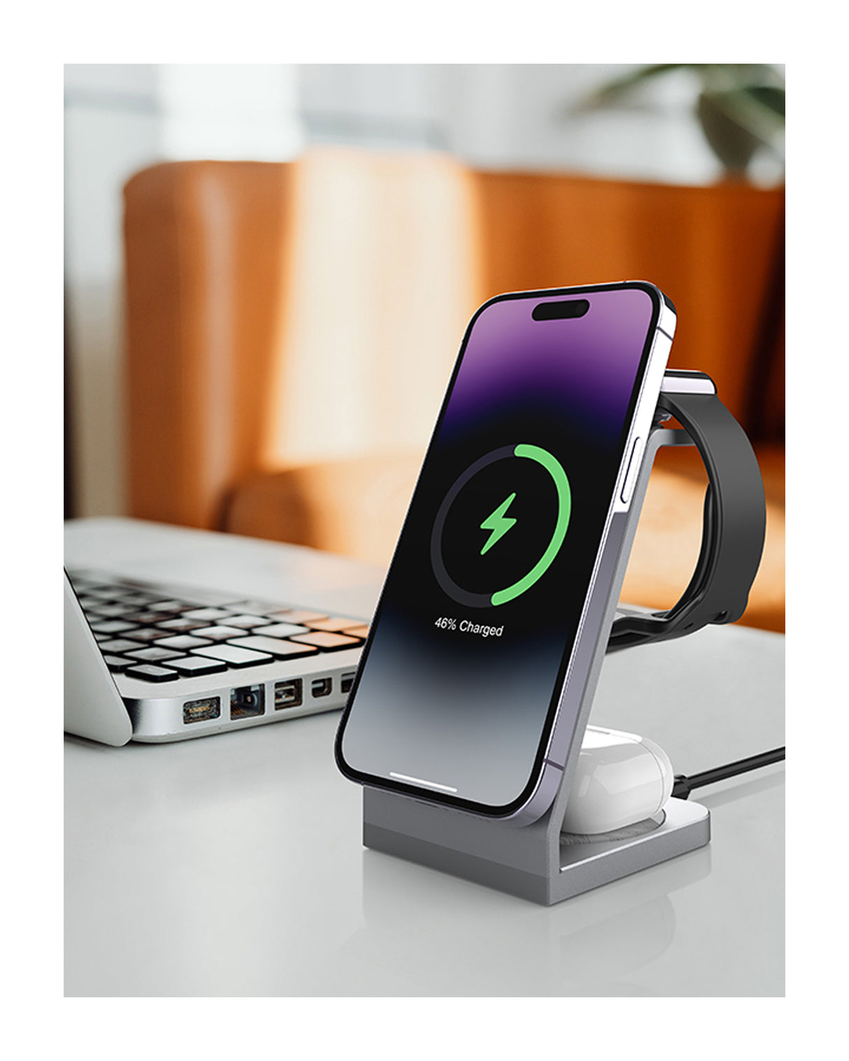 TODO 3 in 1 Wireless Phone Charger 18W Fast Charge Earphone Watch Magnetic Charge