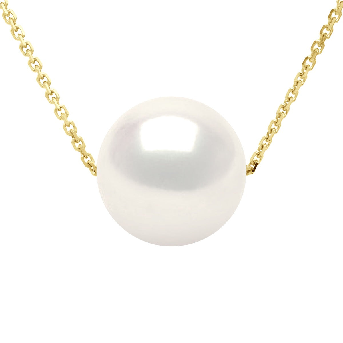 Necklace - Natural Pearl White - Longueur 42 cm