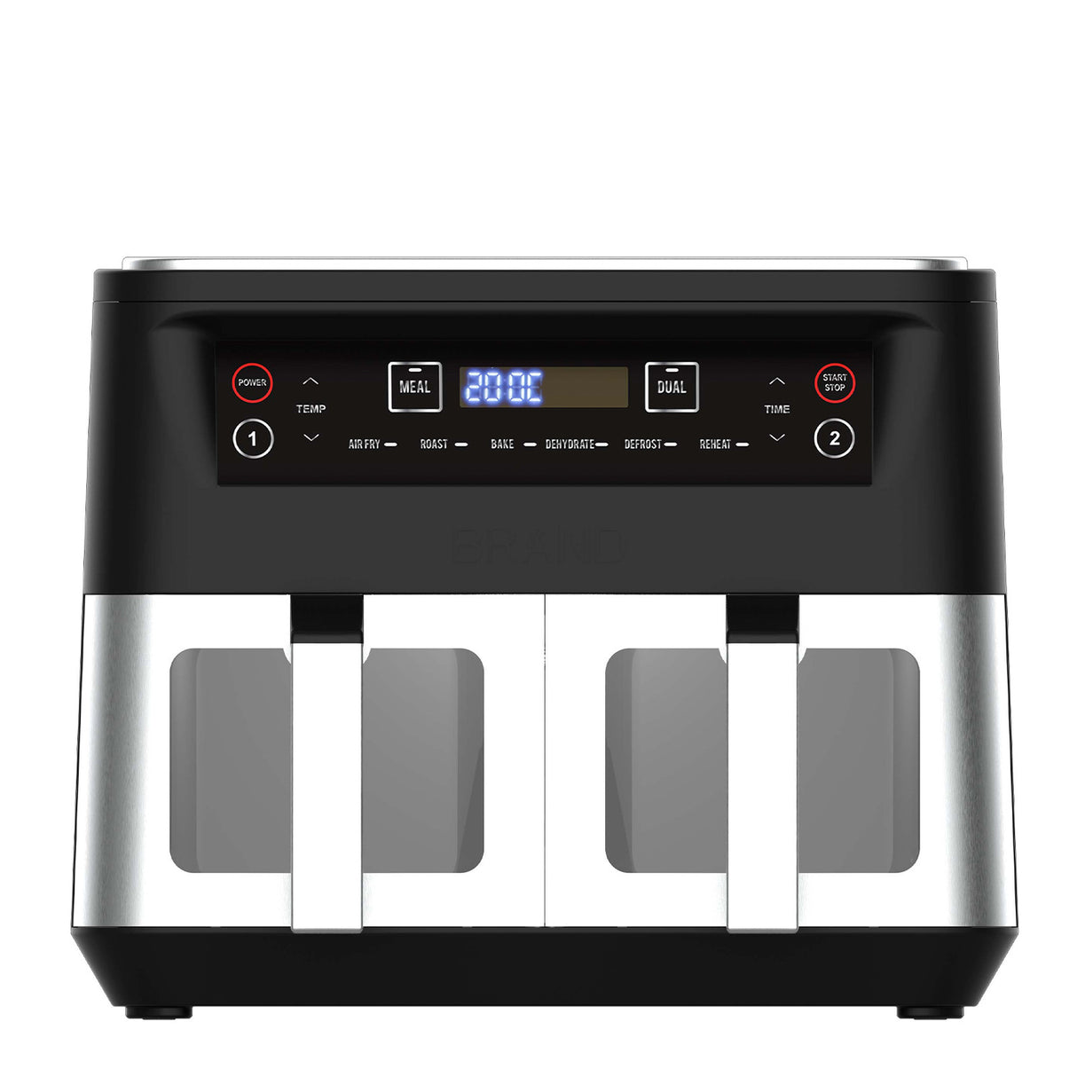 Kitchen Couture Dual View 10L Stainless Air Fryer