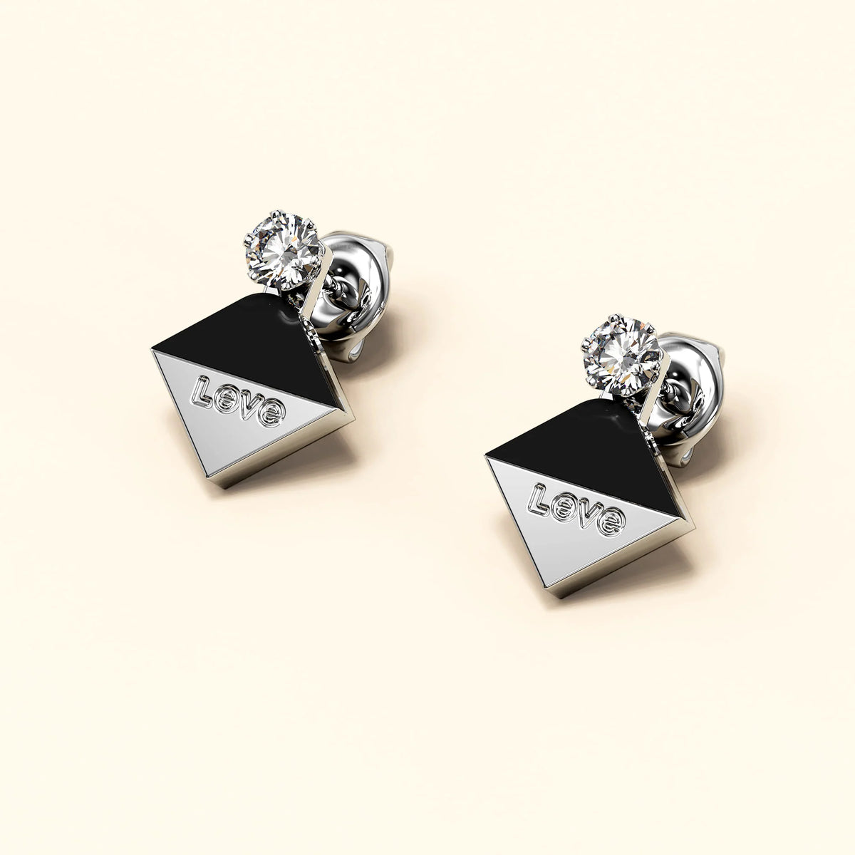 Bullion Gold Geo Love Earrings