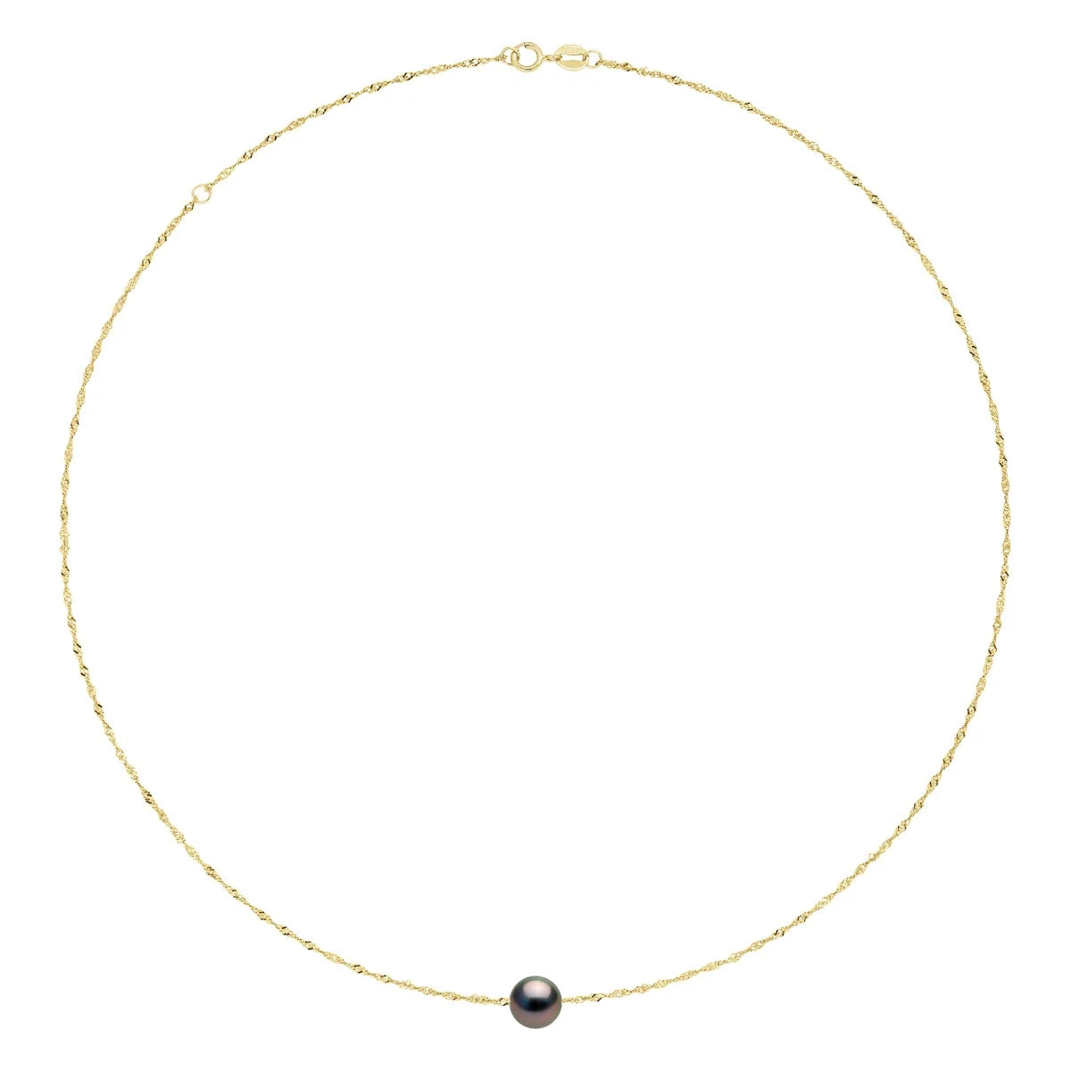 Necklace Prestige Tahitian Pearl Yellow Gold 8-9mm