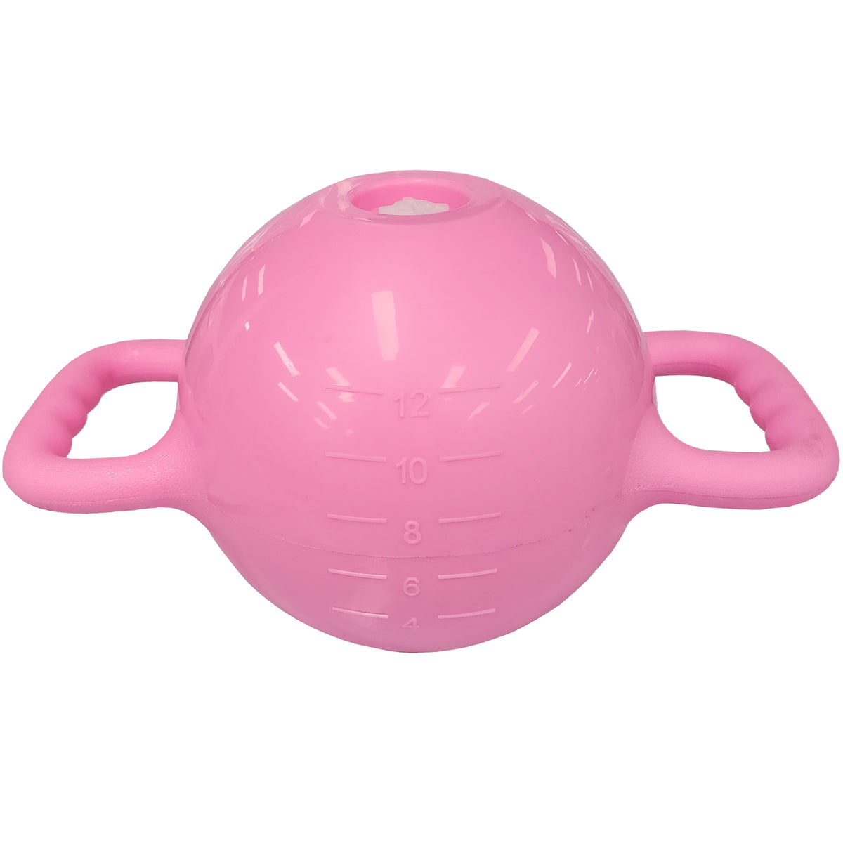 Yoga Fitness Kettlebell Water Filled Adjustable 1-6kg Double Handle Heavy Duty Exercise Kettle Bell - Pink