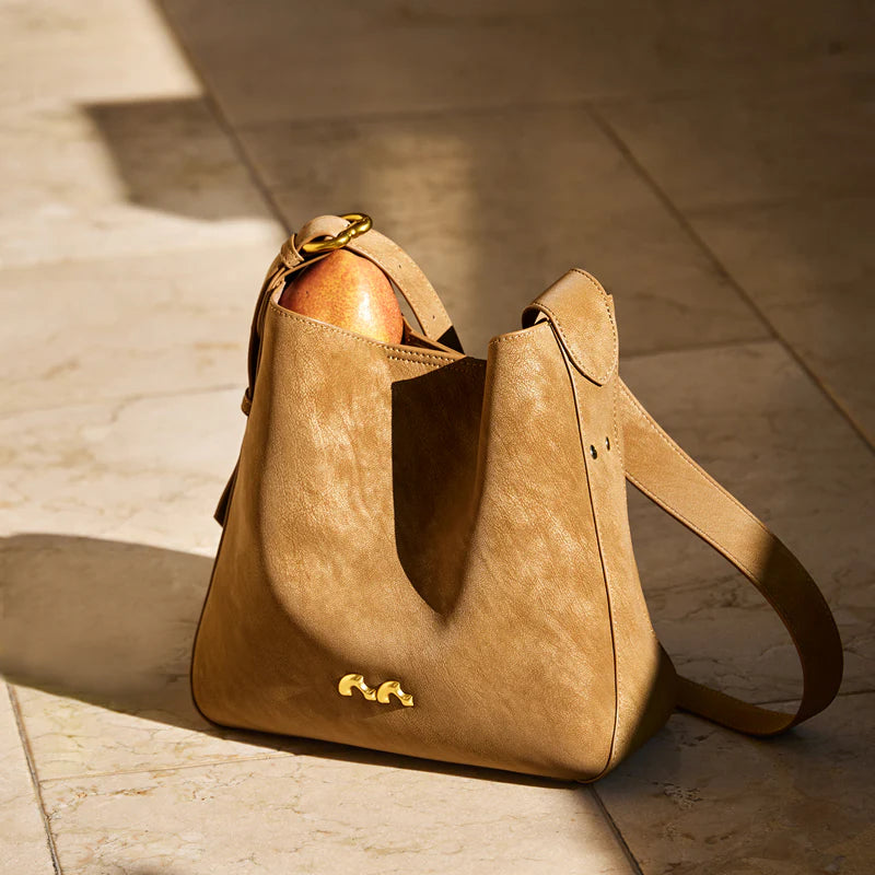 Nalandu Midnight Luxe Large Capacity Tote Bag - Camel
