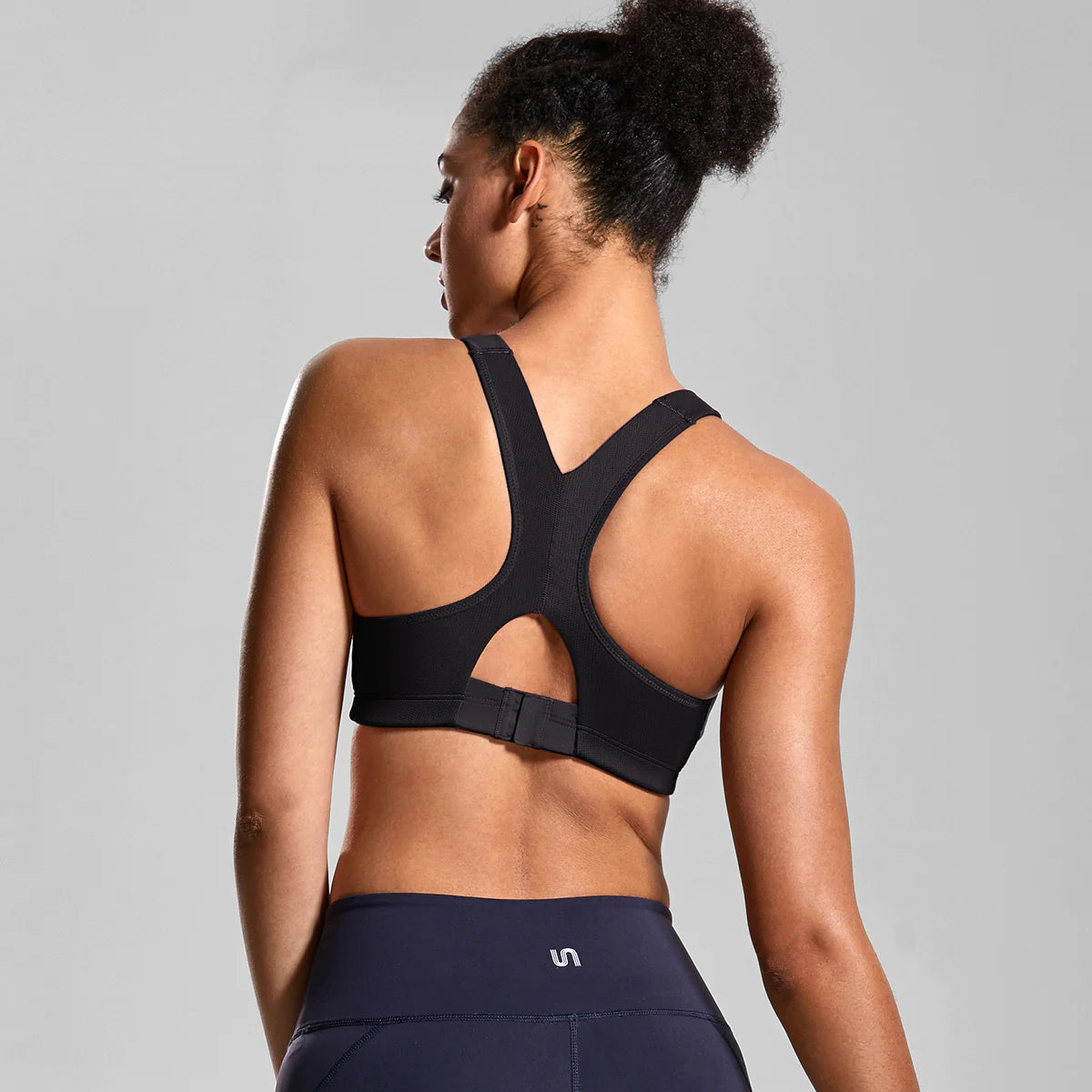 Ultra Max High Performance Padded Wireless Sports Bra - Black