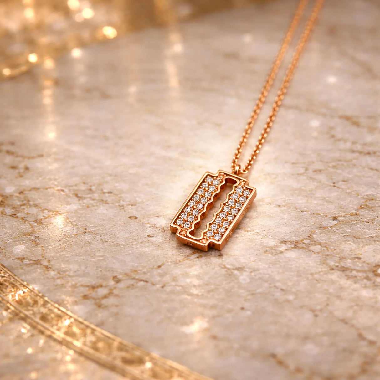 Krystal Couture Glittery Blade Necklace