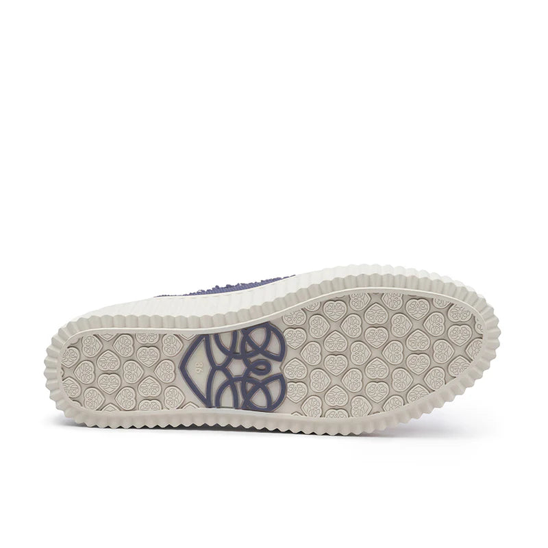 Chunky Platform Knit Sneakers - Lavender