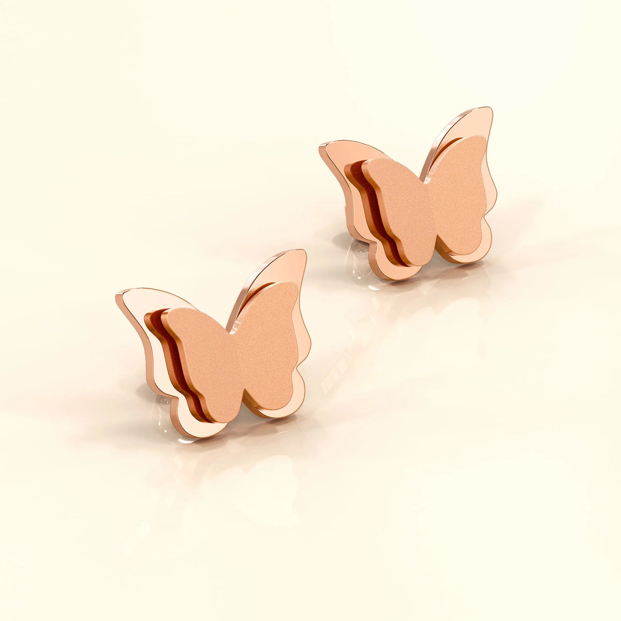 Bullion Gold Exquisite Butterfly Earrings