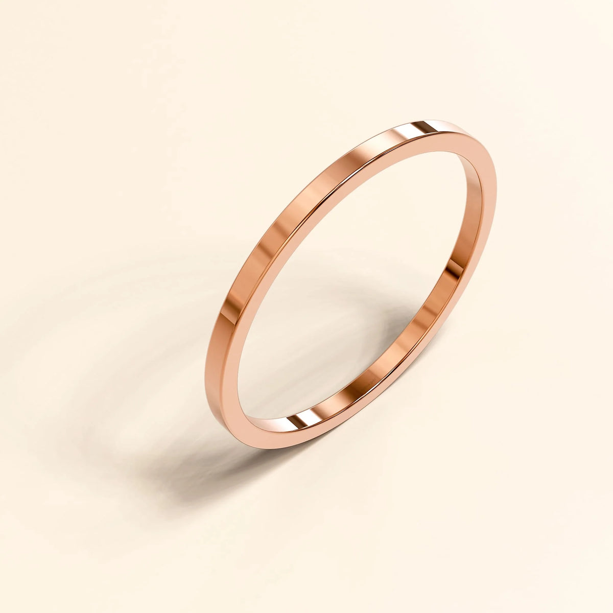 Bullion Gold Rose Gold Simplicity Slim Ring