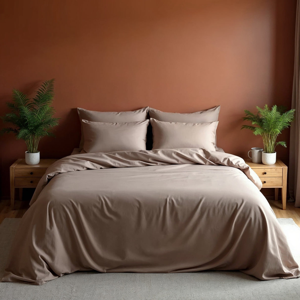 Royal Comfort Blended Bamboo Sheet Set Warm Grey