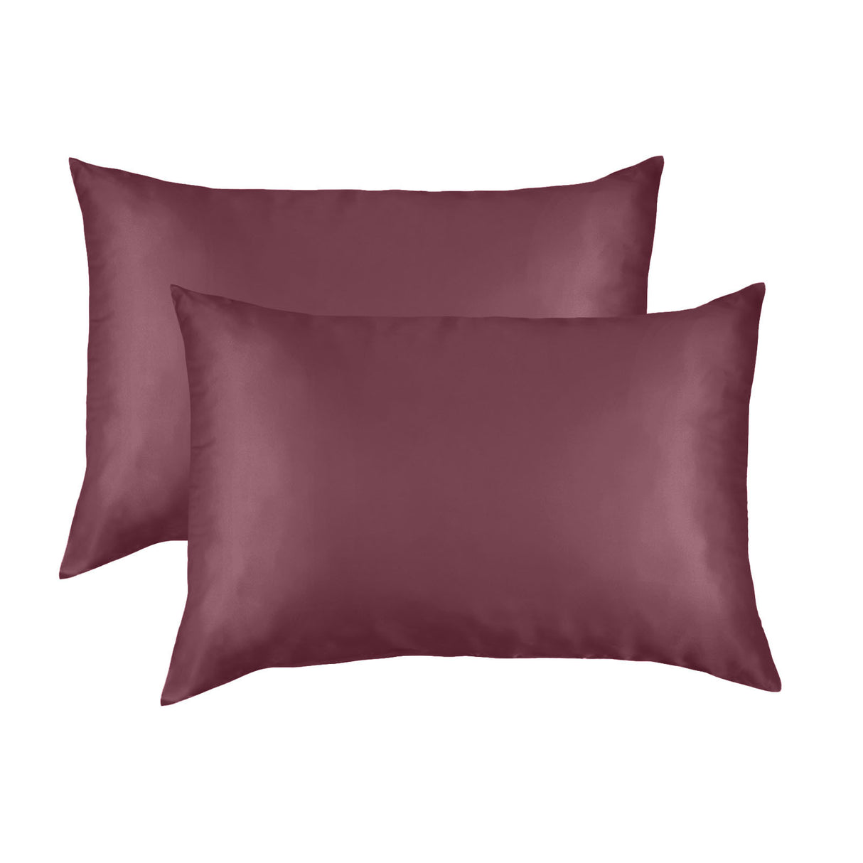 MULBERRY SILK PILLOW CASE TWIN PACK - SIZE: 51X76CM - MALAGA WINE