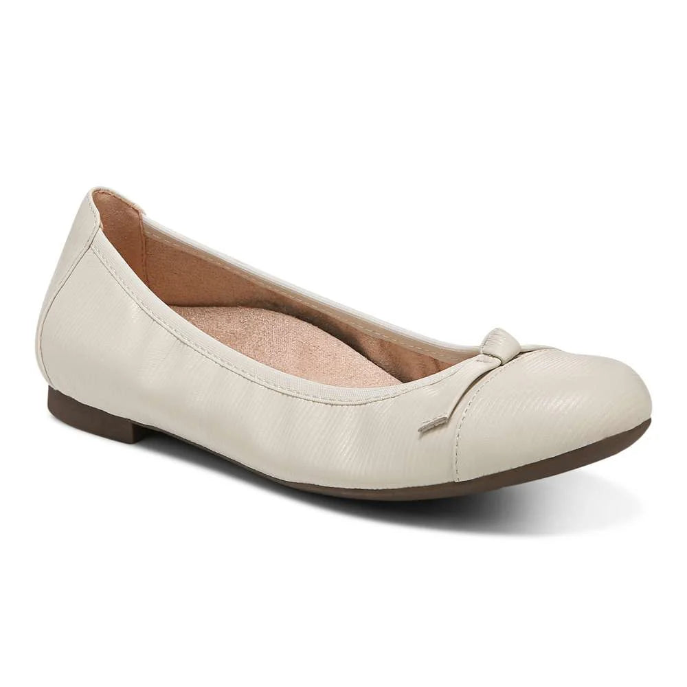 Vionic Amorie Ballet Flat - Cream Wavy
