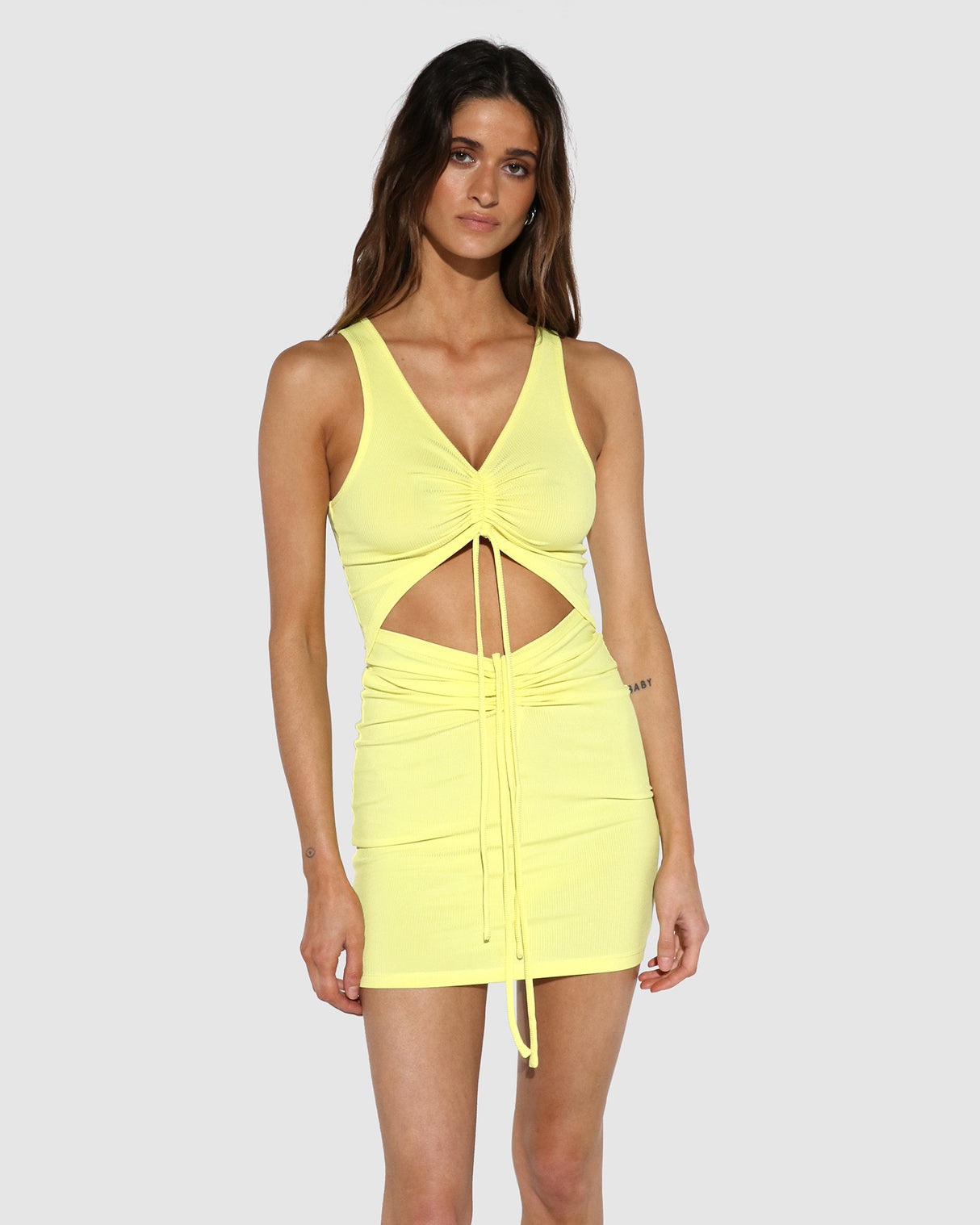 BY.DYLN Levi Dress - Yellow