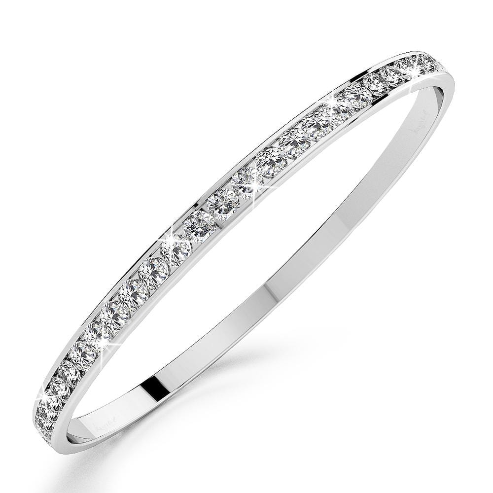 Boxed Aurelle Bangle and Hoops Set Embellished with SWAROVSKI® Crystals