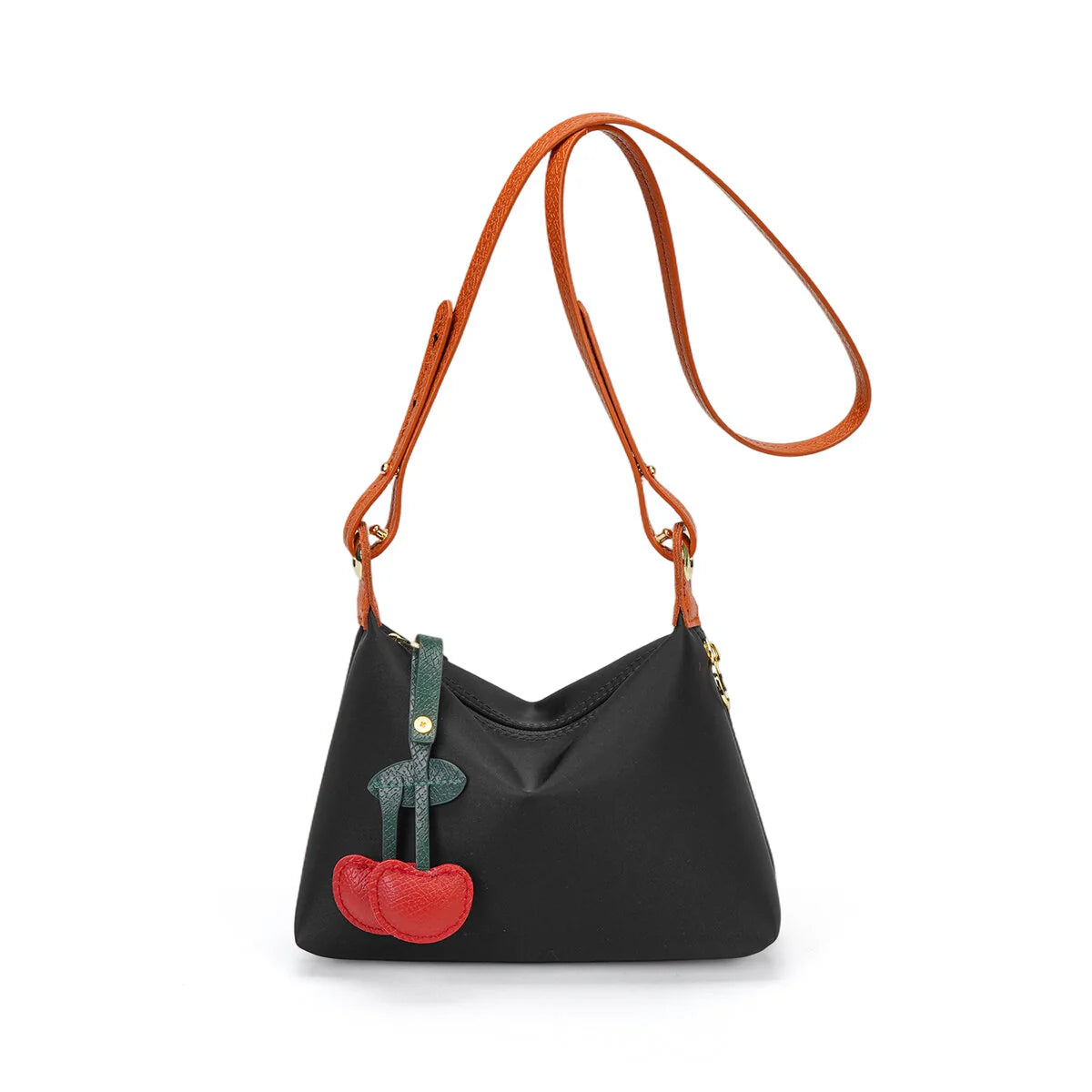 BAMEI Reversible Nylon Crossbody Bag - Black