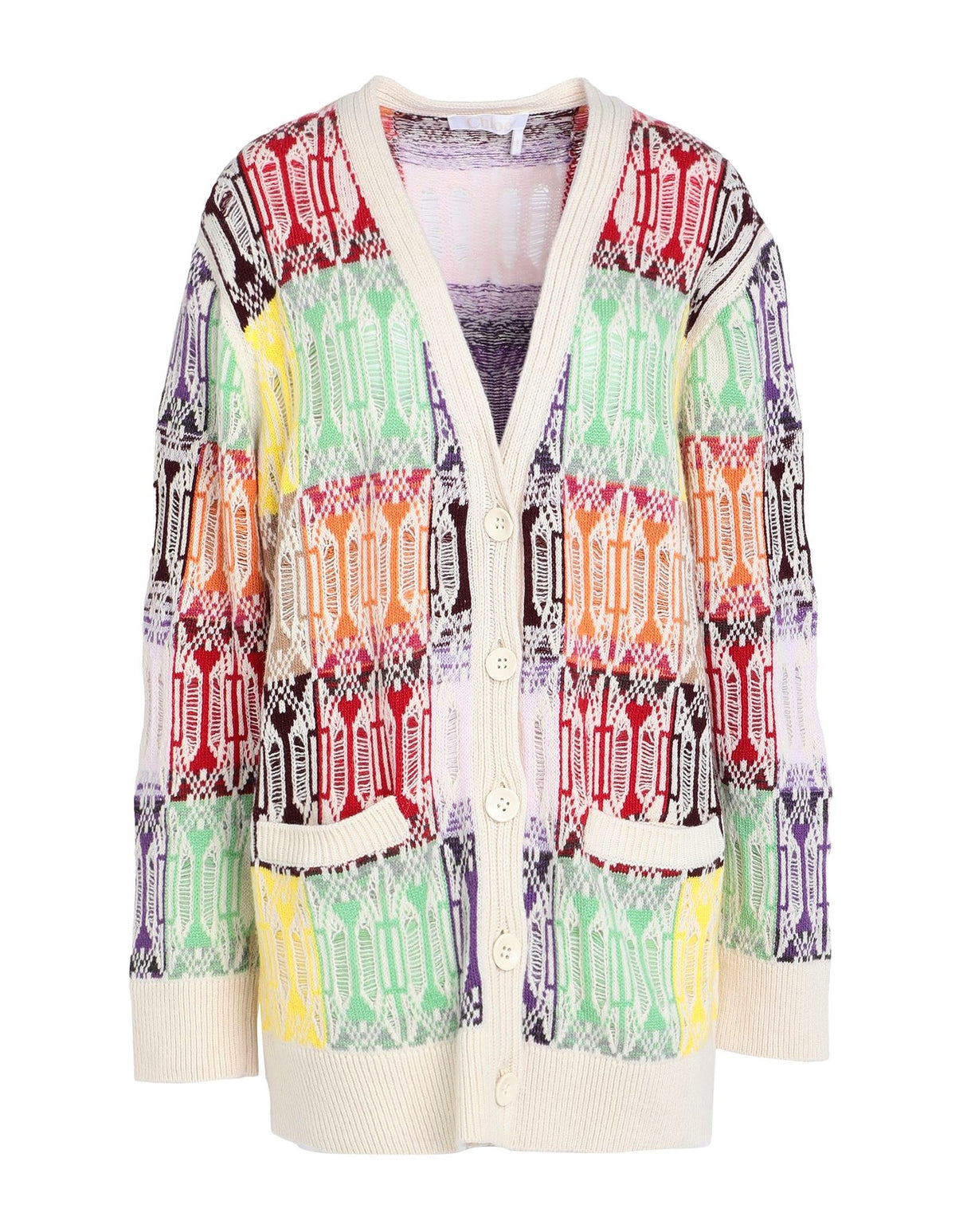 Chloé Womens Cardigans - Beige