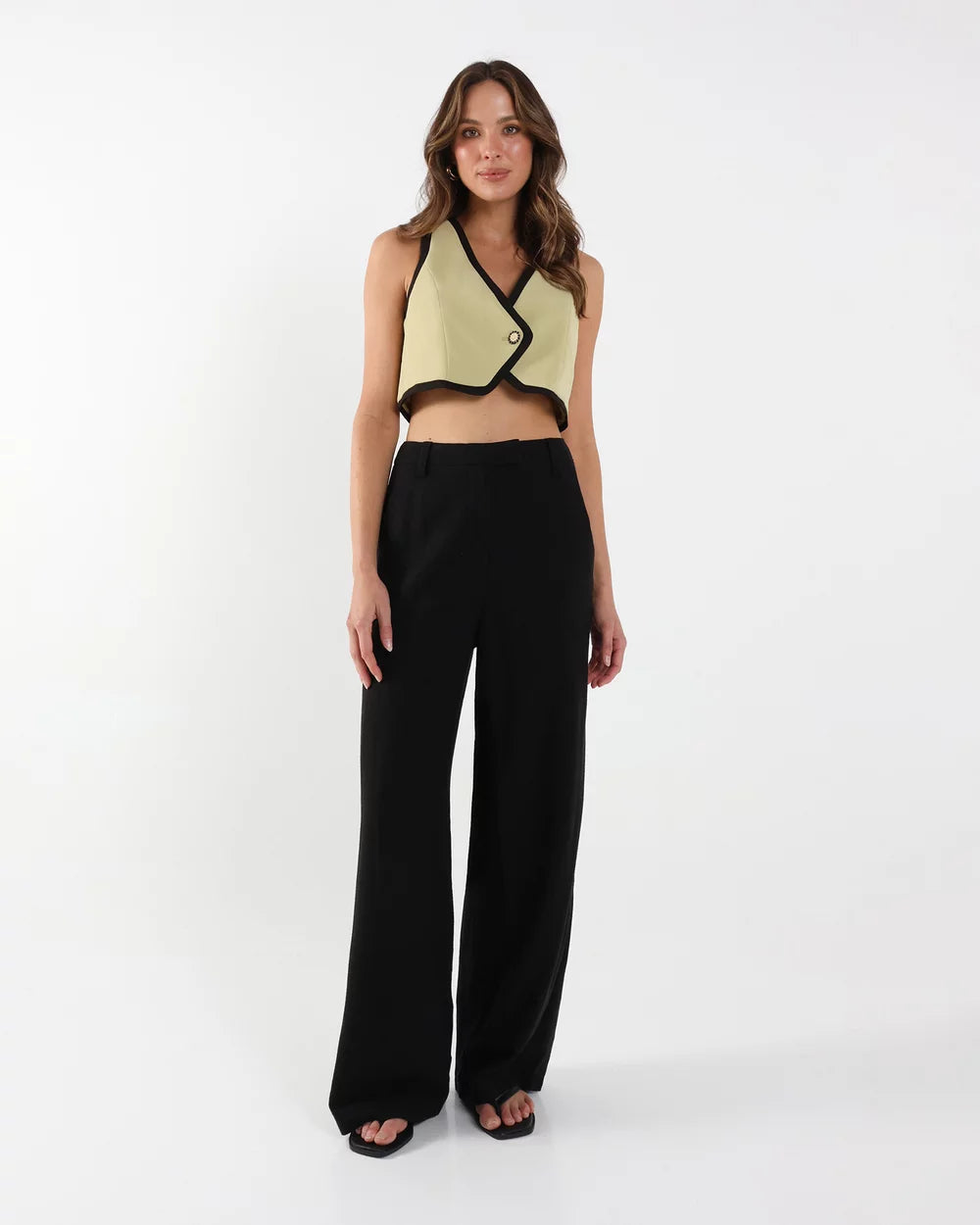 Lost In Lunar Hailey Vest - Pistachio