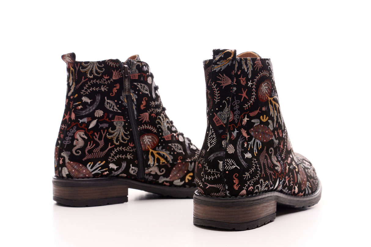 Bosccolo Womens Ankle Boots - Brown Sealife