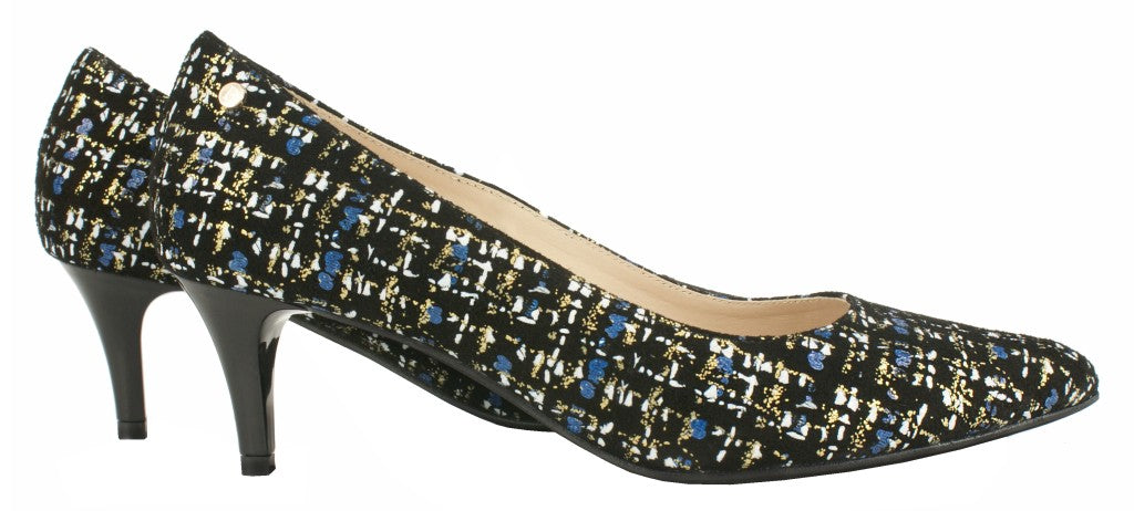 Bosccolo Womens High Heels - Black/Blue