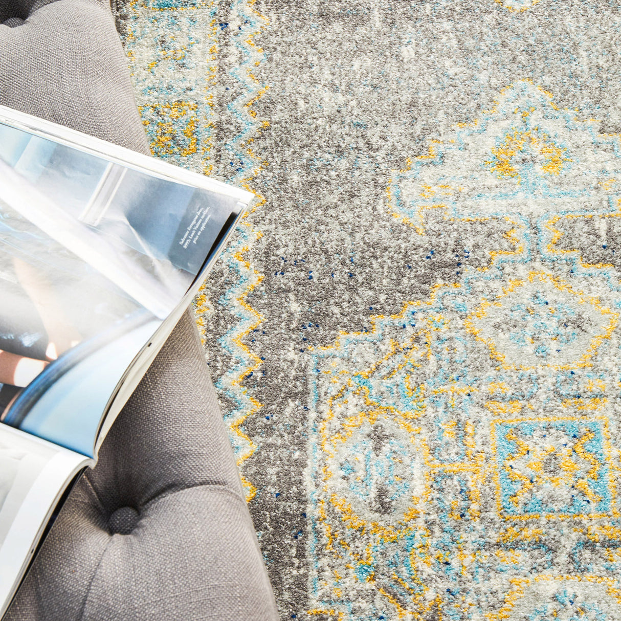 Century 944 Grey Runner Rug