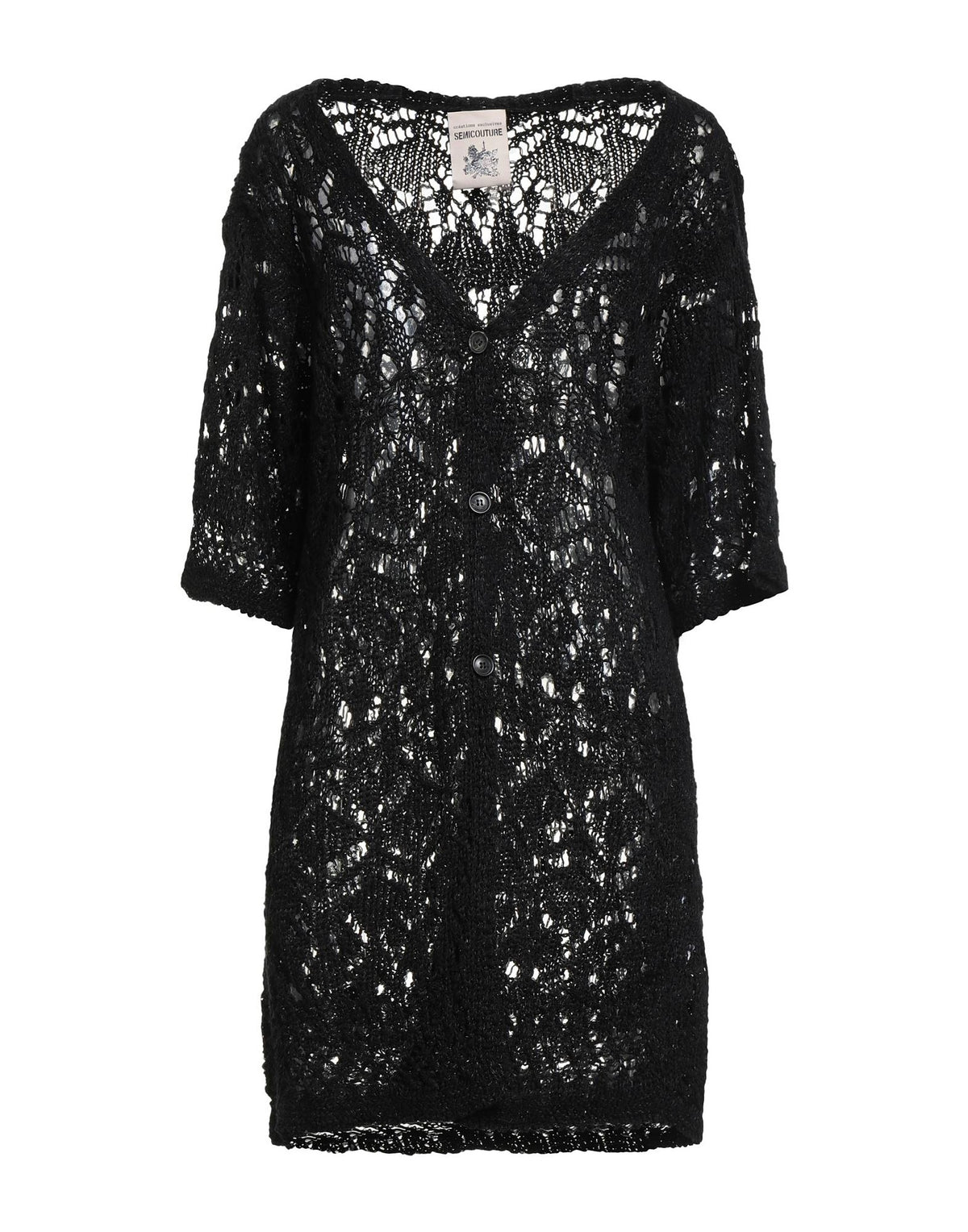 Semicouture Womens Cardigans - Black