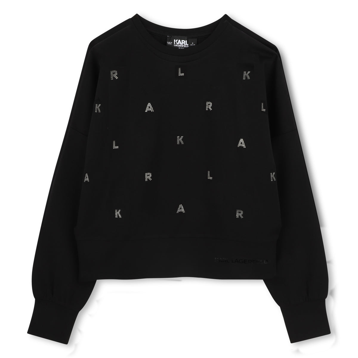 Karl Lagerfeld Girls Fete Musique D3 Sweatshirt - Black