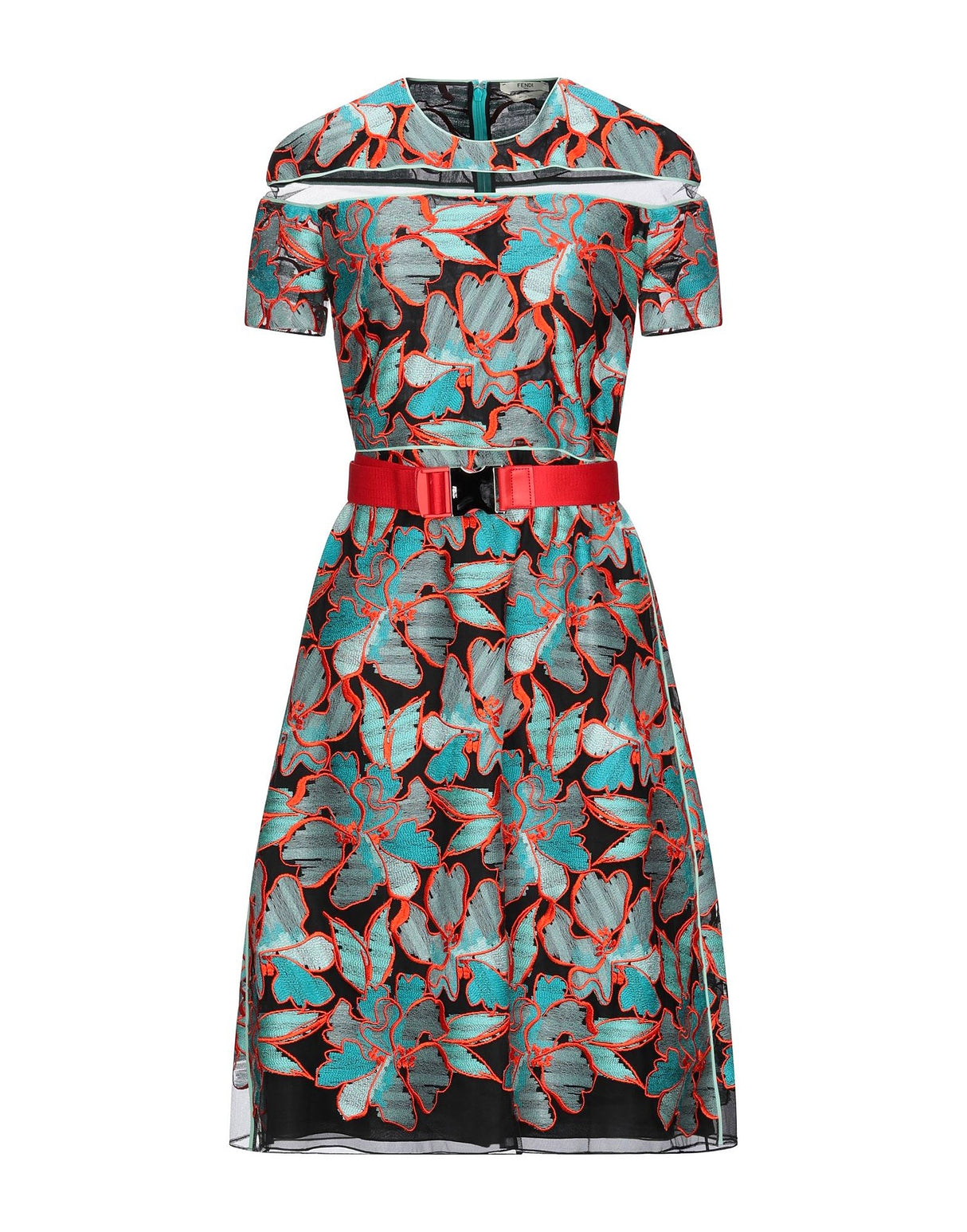 Fendi Womens Midi Dresses - Black