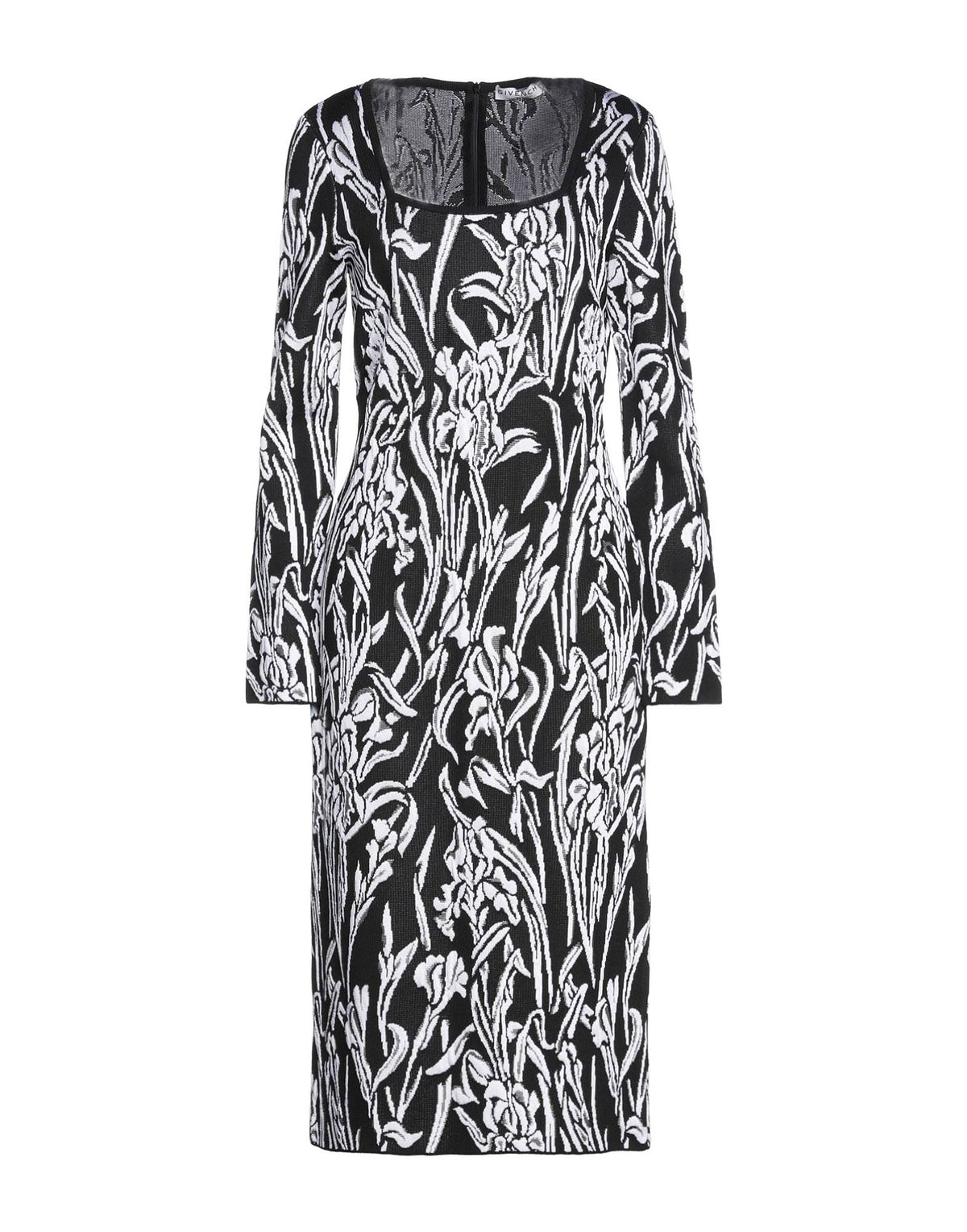 Givenchy Womens Midi Dresses - Black