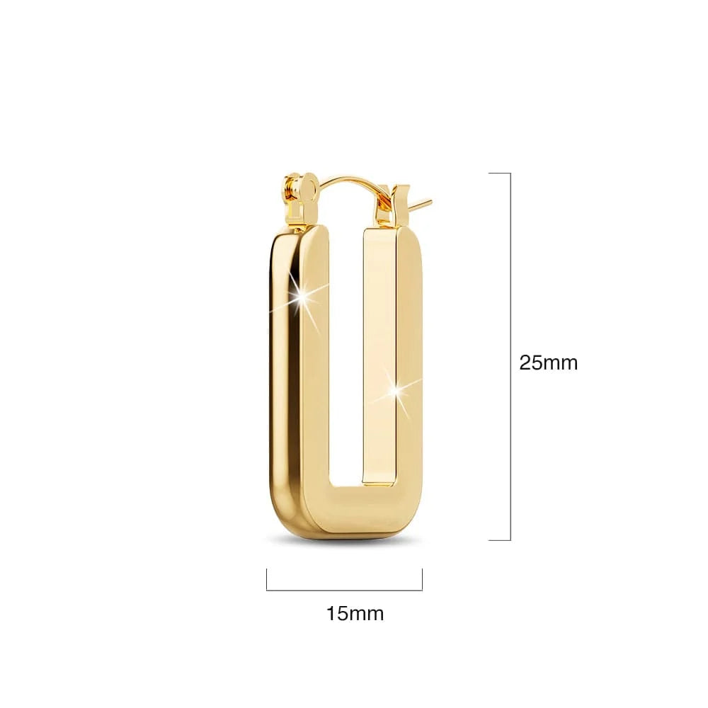 Bullion Gold Lola Hoop Gold Layered Earrings