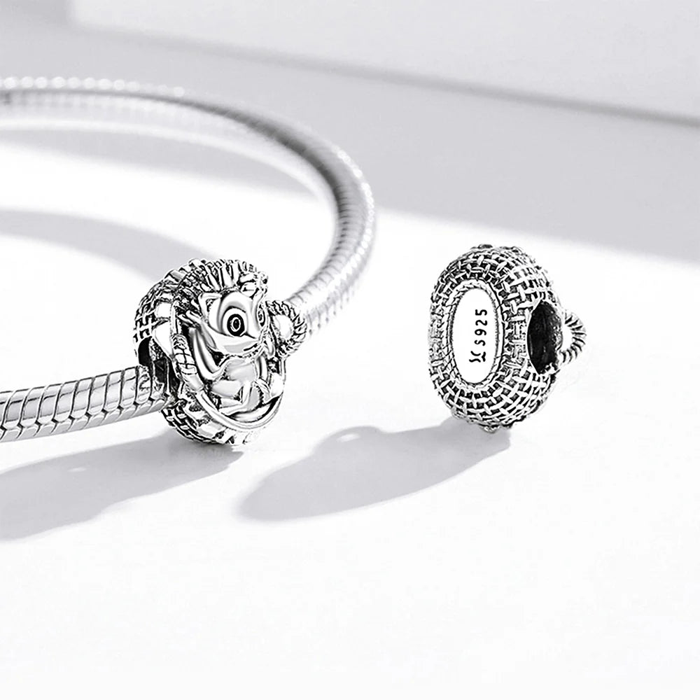 Solid 925 Sterling Silver Lady Flora Pandora Inspired Bead Charm