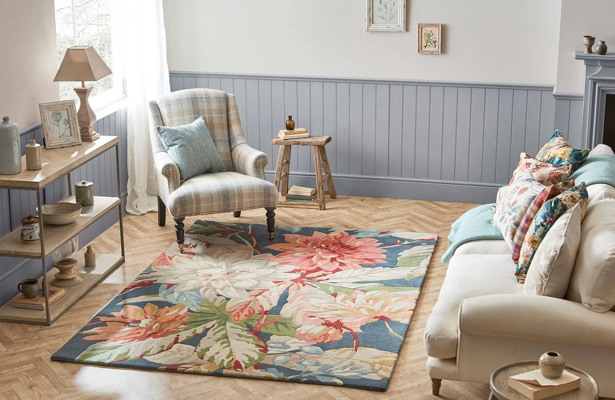 Designer 2020 - Sanderson Dahlia & Rosehip Teal 050608